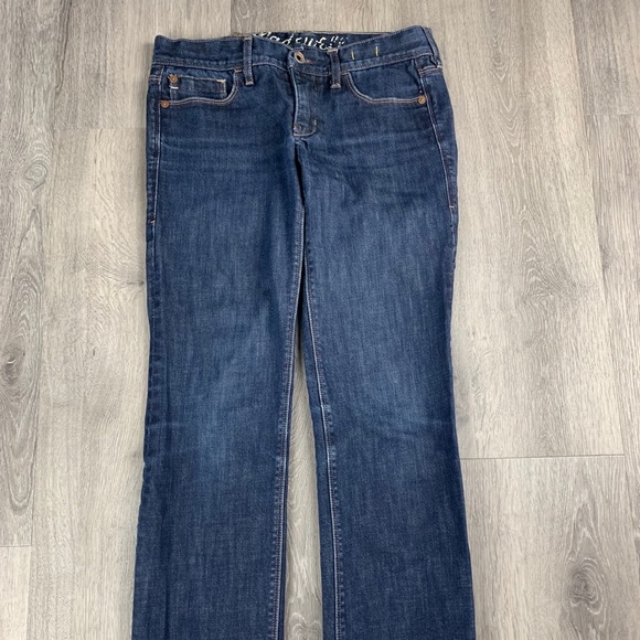 [SOLD] Madewell Rail Straight Jeans Dark Wash - Picture 4 of 8